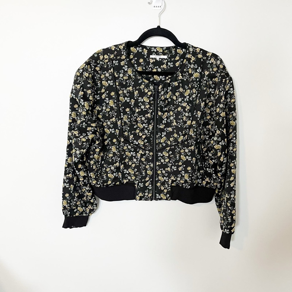 Tularosa revolve Isabelle Jacket in Yellow Rose Floral cropped medium